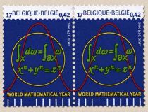 World Mathematical Year 2000 - horizontal pair