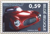 Italy-Belgium Joint Issue: Pinin Farina - Cisitalia 202