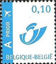 Prior stamp with blue Posthorn