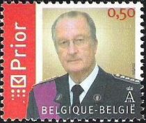 King Albert II in military uniform 0,50 euro