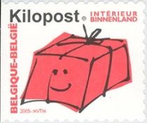 Parcel Post Stamp: Kilopost Inland - left imperf