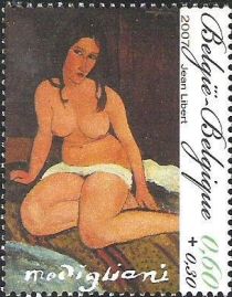 "Seated Nude" by Amedeo Modigliani