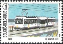 Tram at the Belgian coast