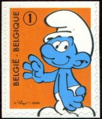 The Smurfs Selfadh. - waving Smurf