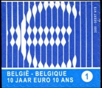 10 Year Euro Selfadh. Left imperforate