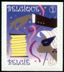 Party Stamp: Carnival - Top imperforate