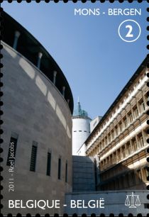 Old and new Courthouses: Mons - Bergen