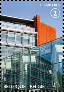 Old and new Courthouses: Charleroi