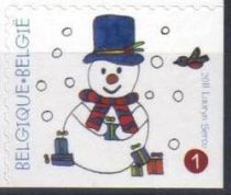 Snowman Self-adhesive - Right + Bottom imperf