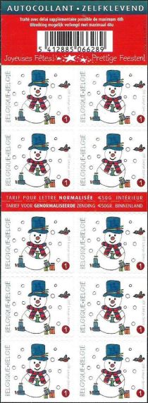 Booklet Snowman Selfadhesive