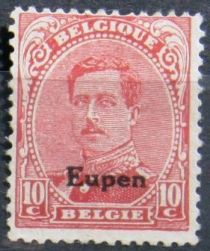 Overprint "Eupen" on King Albert I