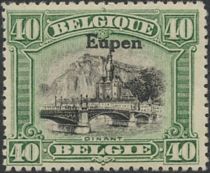 Overprint "Eupen" on Dinant - Perf. 14