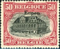 Overprint "Eupen" on Leuven - Perf. 14