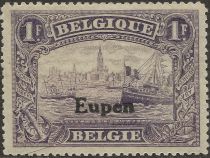 Overprint "Eupen" on Antwerp - Perf. 14