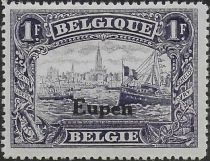 Overprint "Eupen" on Antwerp - Perf. 14