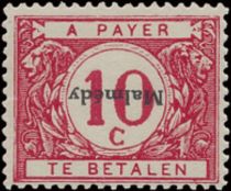 Overprint "Malmédy" on Postage Due Stamp