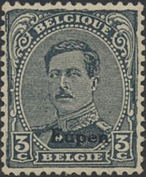 Overprint "Eupen" on King Albert I