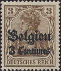 Overprint and Surcharge on "Germania"