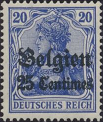 Overprint and Surcharge on "Germania"