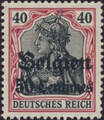 Overprint and Surcharge on "Germania"