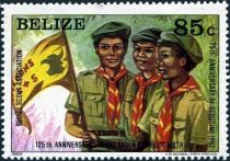 Scouts with Flag