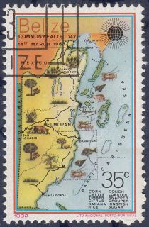 Map of Belize