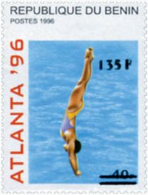 Diving, overprint