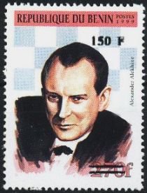 Alexander Alekhine (1892-1946) surcharged