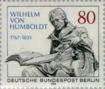 Baron Wilhelm von Humboldt (marble sculpture - Paul Otto)