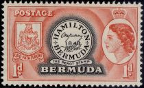 "Perot stamp" 1st stamp of Bermuda