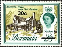 Bermuda House, 18th century  - surcharged