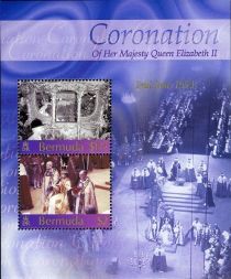 Coronation of Queen Elizabeth II souvenir sheet