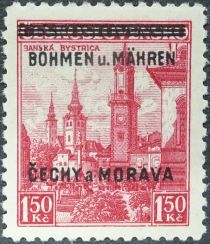 Banská Bystrica with overprint