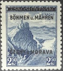 Strečno with overprint