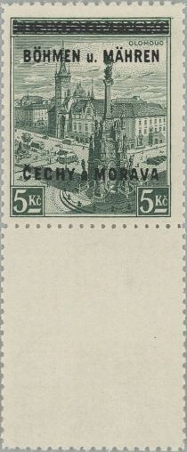 Olomouc with overprint