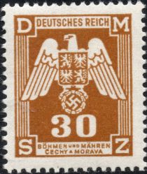 Eagle with shield of Bohemia, Empire badge