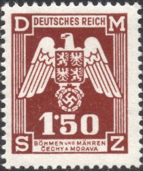 Eagle with shield of Bohemia, Empire badge