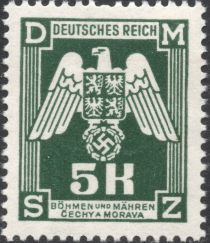 Eagle with shield of Bohemia, Empire badge