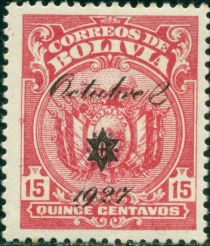 Coat of Arms (Octubre 2 1927 overprint)