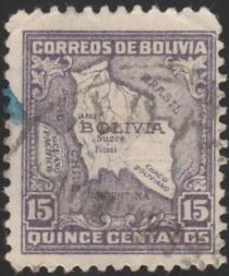 Map of Bolivia (without imprint)