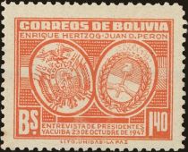 Arms of Bolivia and Argentina