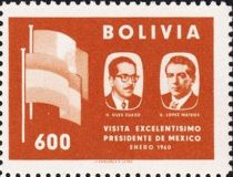 Presidents H.Siles Zuazo and A.Lopez Mateos