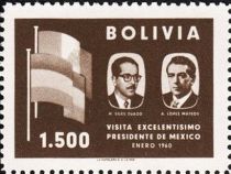 Presidents H.Siles Zuazo and A.Lopez Mateos