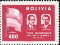 Presidents H.Siles Zuazo and A.Lopez Mateos