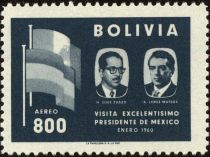 Presidents H.Siles Zuazo and A.Lopez Mateos