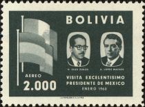 Presidents H.Siles Zuazo and A.Lopez Mateos