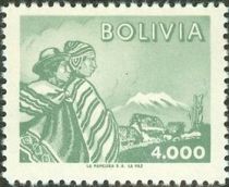 Indians and Mt. Illimani