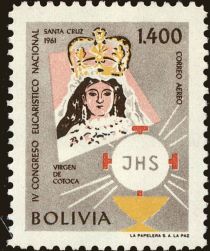 Madonna of Cotoca and symbol of Eucharist