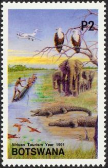 African Elephant, Crocodile, Fish Eagle, Pygmy Goose