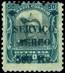 Marechal Hermes da Fonseca Overprinted